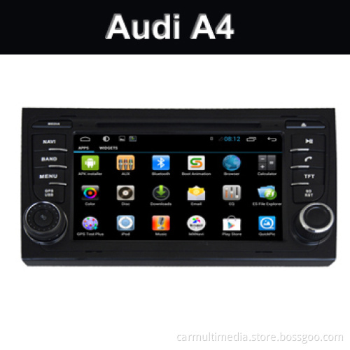 Audi A4 Car DVD Multimedia Player Android 4.4 Quad Core System
